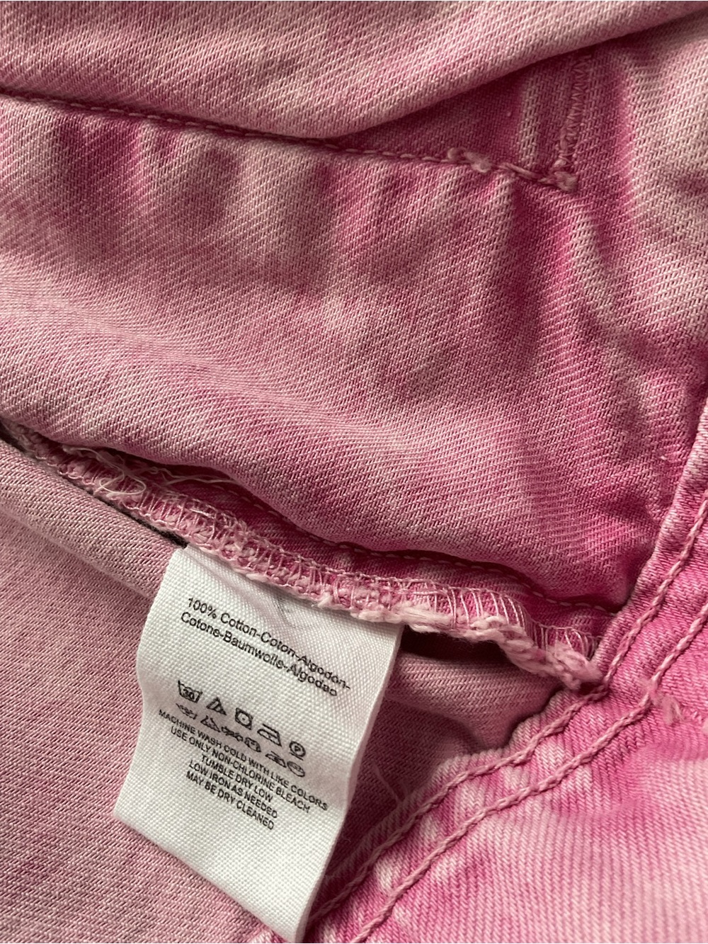 Free People Pink Washed Denim Jacket - Picture 10 of 12